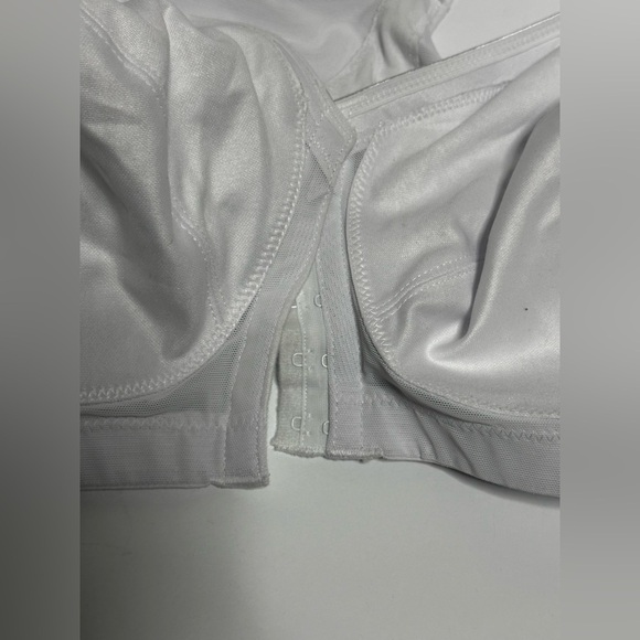 GLAMORISE 1265 MagicLift Front-Closure Posture Back Support Bra 46C White - Picture 7 of 12